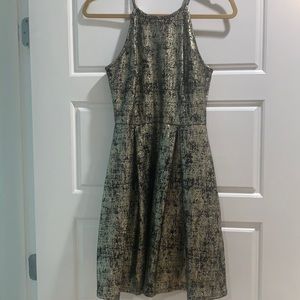 Soprano Size Medium Black and Gold Dress